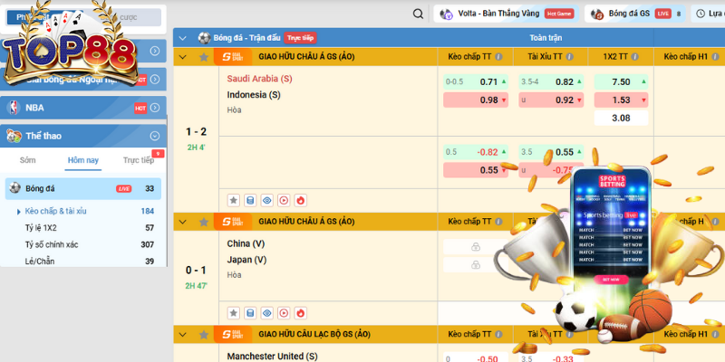 Top88 - Trang cá độ bóng đá uy tín nhất Việt Nam 2025